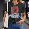 Jdm スカイライン 32 カーチューニング 日本 神社 ドリフト Tシャツ 彼女への贈り物