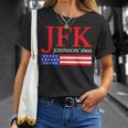 Jfk ヴィンテージ 政治 ジョン F ケネディ ジョンソン 1960 Tシャツ 彼女への贈り物
