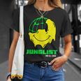 Junglist ドラムとベース Dnb スマイリー Tシャツ 彼女への贈り物