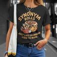 Just Like Grammar Used To Make Bread Book Read Synonym Rolls T-Shirt Gifts for Her