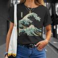 Katsushika Hokusai The Great Wave Off Kanagawa Tシャツ 彼女への贈り物