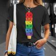 Kawaii Gay アイスクリーム Lgbt プライド レインボー プライド 月間 Tシャツ 彼女への贈り物
