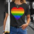 Lgbt レインボーウィングス フラッグ ハート ゲイ バイ ラブ プライド月間 Lgbtq Tシャツ 彼女への贈り物
