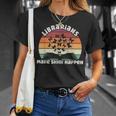 Librarians Make Shhh Happen Open Book Librarian T-Shirt Gifts for Her