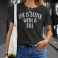 Life Is Better With A Bill ファニーネームtシャツ Billy Tシャツ 彼女への贈り物