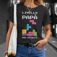 Livello Papàbloccato Maglia Regalo Divertente Neo Papà Maglia A Manica Maglietta Regalos para ella
