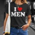 I Love I Love Men Tシャツ 彼女への贈り物