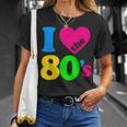 I Love The 80'S 80年代パーティードレスレトロ1980年代テーマ Tシャツ 彼女への贈り物