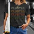 Love Heart Cluster グランジ ビンテージスタイル ブラック クラスター Tシャツ 彼女への贈り物
