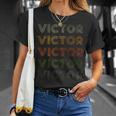Love Heartictor グランジヴィンテージスタイル ブラック ビクター Tシャツ 彼女への贈り物