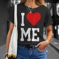 I Love Me ハートセルフラブセルフ受容i Love Me Tシャツ 彼女への贈り物