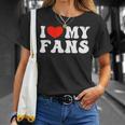 I Love My Fans Tシャツ 彼女への贈り物