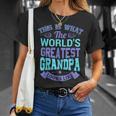 I Love My Grandpa Best Cool Grandpa グラフィックイラスト Tシャツ 彼女への贈り物
