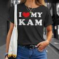 I Love My Kam アイ・ラブ・マイ・カム Tシャツ 彼女への贈り物