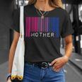 Madre Bisexual Orgullo Bandera Código De Barras Lgbtq Día De La Madre Mamá Cuello Camiseta unisex Regalos para ella