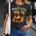 Mona Lifta マッスル モナリザ ジム ユーモア Tシャツ 彼女への贈り物