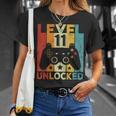 Niños 11 Cumpleaños Niño Niña 11 Años Gaming Controller Gamer Camiseta unisex Regalos para ella