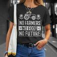 No Farmers No Food No Future ファーマー 農場農場農業 Tシャツ 彼女への贈り物