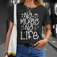 No Music No Life ミュージシャン Djバンド 音符 Tシャツ 彼女への贈り物