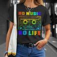 No Music No Life、ヴィンテージカセット音楽愛好家。 Tシャツ 彼女への贈り物