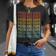 Phish And Chips ファニーハッカー フィッシングコンピュータハッカー Tシャツ 彼女への贈り物