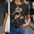Pinup Girl 自転車 乗馬 サイクリスト ヴィンテージ Tシャツ 彼女への贈り物