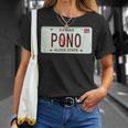 Pono ヴィンテージ ハワイ ナンバープレート Tシャツ 彼女への贈り物