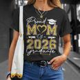 Proud Mom Of A 2026 Graduate Senior 2026 Gold Vibes T-Shirt Gifts for Her