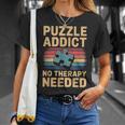 Puzzle Amusant Addict T-Shirt Cadeaux pour elle