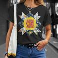 Quilters クラシック風防キルトブロック 花柄パッチワーク Tシャツ 彼女への贈り物