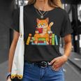 Reading For Men Women Books Cat Reading Lover T-Shirt Gifts for Her Reading For Men Women Books Cat Reading Lover T-Shirt Gifts for Her