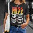 Hiss Cat シャツ 猫好き おもしろ猫シャツ Tシャツ 彼女への贈り物