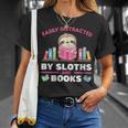 Sloths And Books Saying With Book And Sloth T-Shirt Gifts for Her
