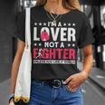 Soy Un Amante No Un Luchador Boxeo De Boxeadores Divertido Camiseta unisex Regalos para ella
