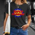 Super Grandma Comic Book Style Superhero T-Shirt Gifts for Her