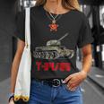 T-3485 ロシア中戦車 第二次世界大戦 ソビエト ロシア軍 Tシャツ 彼女への贈り物