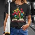 Tulips Flowers Book Floral T-Shirt Gifts for Her Tulips Flowers Book Floral T-Shirt Gifts for Her