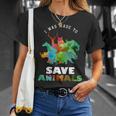 Uneterinario Paraalvar A Un Animal Rescatado Como Camiseta unisex Regalos para ella