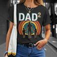 Uomo Dad 2 Papà Di 2 Figli Leggenda Retrò Maglietta Regalos para ella