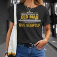 Ussシーウルフssn-21サブマリン 長袖tシャツ Tシャツ 彼女への贈り物