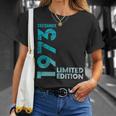 Vintage 50 Birthday I Limited Edition December 1973 長袖tシャツ Tシャツ 彼女への贈り物