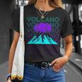 Volcán Retro Camiseta unisex Regalos para ella