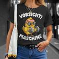 Vorsicht Maschine Küken Bodybuilding Gym Fitness T-Shirt Geschenke für Sie