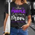 I Wear Purple For Mom Pancreatic Cancer Awareness Family T-Shirt Gifts for Her I Wear Purple For Mom Pancreatic Cancer Awareness Family T-Shirt Gifts for Her