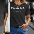 Yes Or No Do You Like Me 面白い服tシャツ Tシャツ 彼女への贈り物