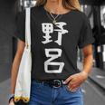 【野呂】苗字 名字 家族お揃い ギャグ ネタ ウケ狙い 面白い 名前 おもしろ Tシャツ 彼女への贈り物