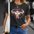 【面白tシャツ】マッチョ猫 面白い おもしろ 服 ネタ Tシャツ 彼女への贈り物