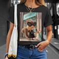 おしゃれでキュートなリス Tシャツ 彼女への贈り物