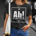 おったま Ah 元素デザイン おもしろ理系 サプライズ要素 42 ナンバー グラフィック 長袖tシャツ Tシャツ 彼女への贈り物