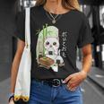 おにぎり猫カワイイ-アニメ弁当アート Tシャツ 彼女への贈り物